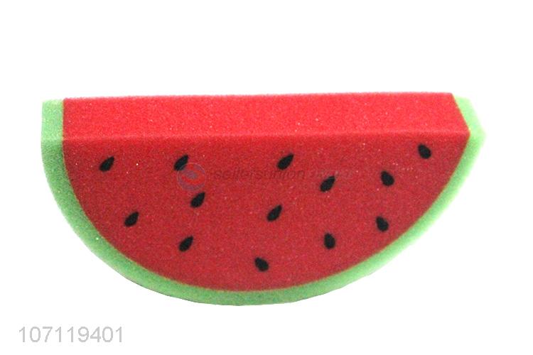 Hot sale soft watermelon shape baby bath sponge shower sponge