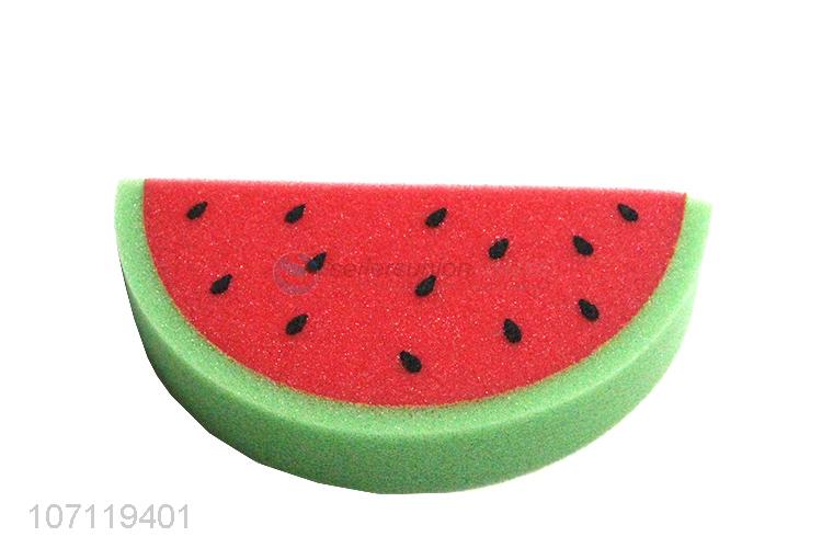 Hot sale soft watermelon shape baby bath sponge shower sponge