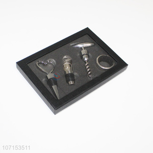 China supplier men business gift set high-end metal wine opener set