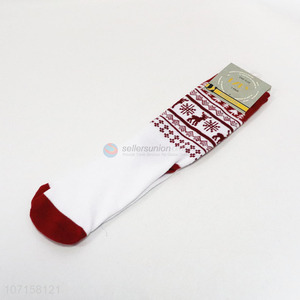 Good market women Christmas knitting tube socks fashion ankle socks