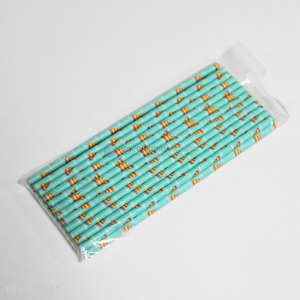 Wholesale 24 Pieces Paper Straw Drinking Straw