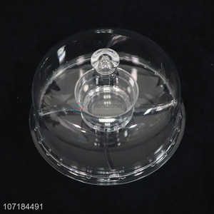 Wholesale Unique Design Multifunctional Clear Plastic Cake Stand