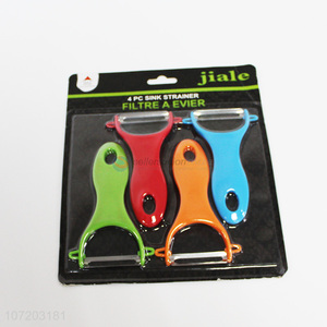 Custom 4 Pieces Colorful Vegetable & Fruit Peeler