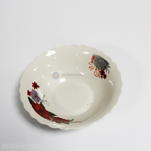 Promotional items round decal ceramic bowl household ceramic bowls