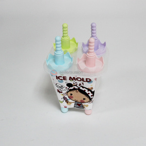 New Design 4 Pieces Plastic Ice Sucker Mold Set