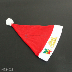 Yiwu wholesale christmas hat creative flocking christmas hat