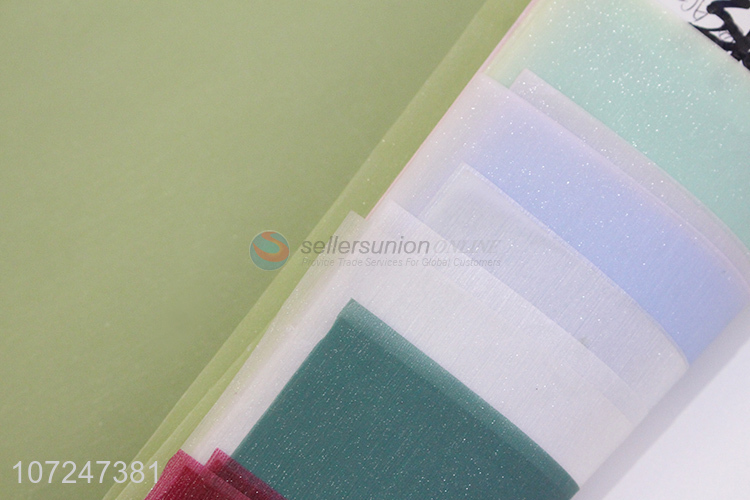 Hot sale packing material glitter plastic wrapping paper