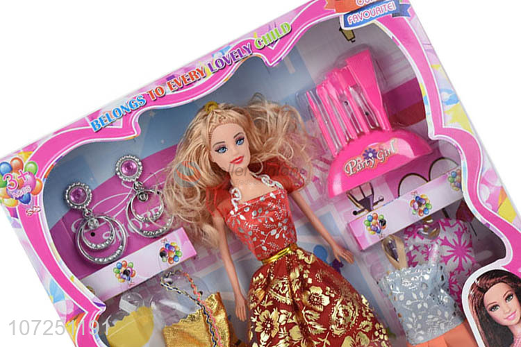 Good Quality Beauty Girl Dress Up Diy Toy Set