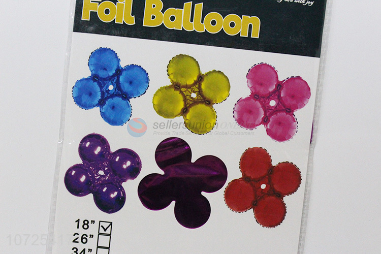 New design fashion flower foil balloon for birthday party decoration