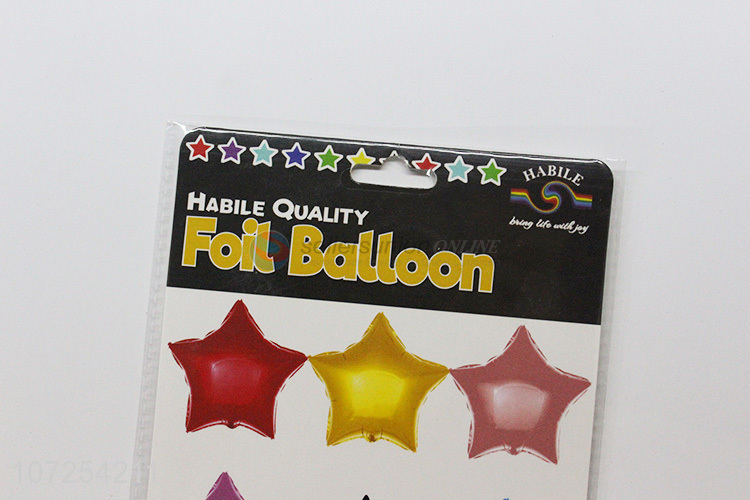 Best quality decorative star helium balloon foil balloons party supplies