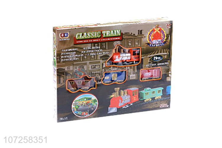 Most popular boys railway toy train battery operated train set