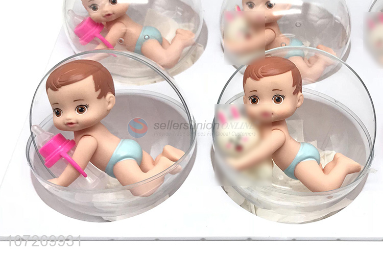 Popular products eco-friendly vinyl reborn baby doll set with bottles and cartoon rabbits in eggs