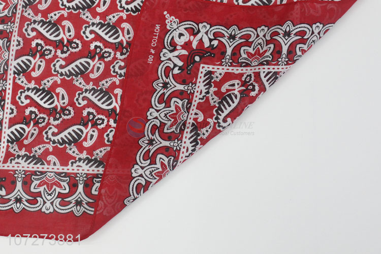 Excellent quality fashion printing face shield 100% cotton square bandana