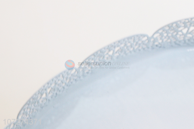 High quality European style white round metal cake stand for wedding cakes