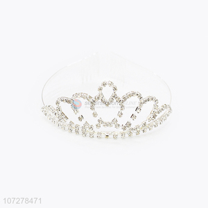 Fashion Design Rhinestone Alloy Crown And Tiaras For Sale