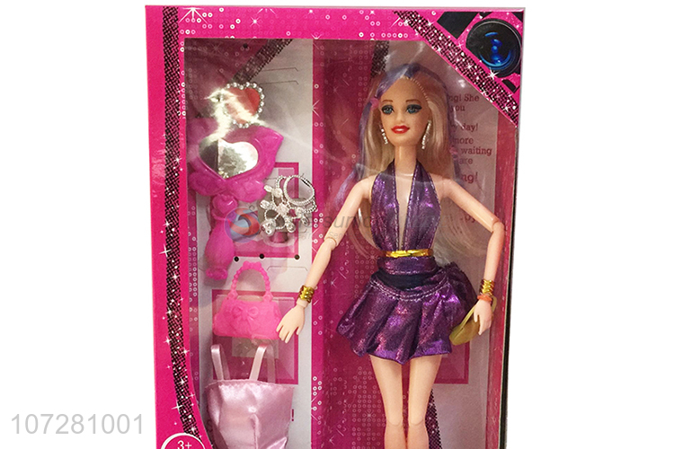 High Quality Solid Body Sexy Girls Doll With Accessories And Dress Set