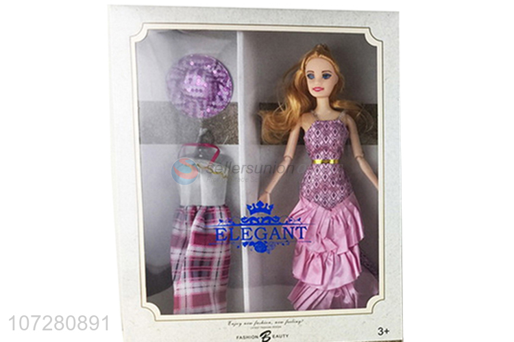 Hot Sale 11 Joints Solid Body Dress Up Doll Toy Set