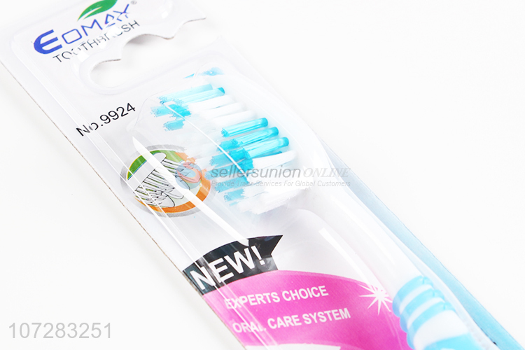 Unique design eco-friendly plastic adult toothbrush with long handle