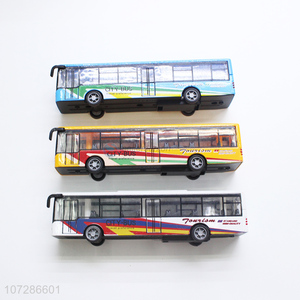 Custom Alloy City Bus Model Toy Vehicle For Children