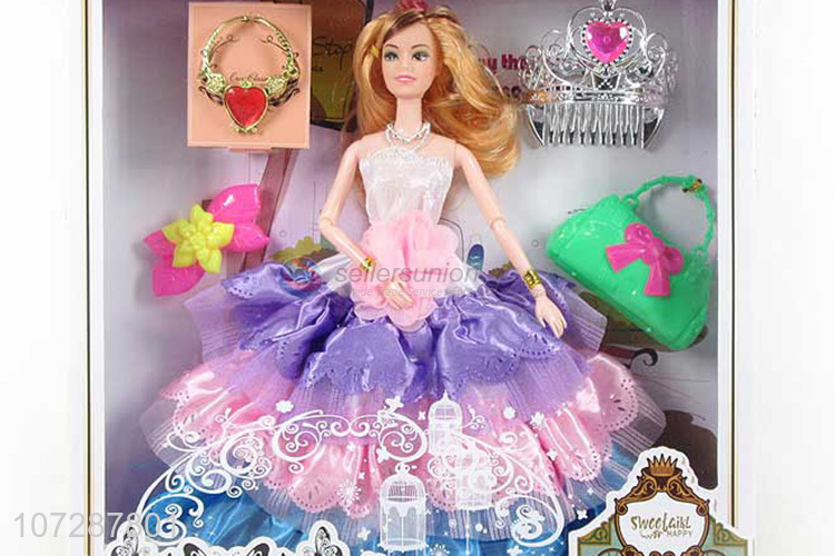 Best Sale 11 Joints Wedding Dress Beauty Girl Doll Toy