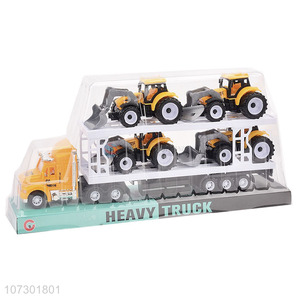 High Sales Inertial Heavy Trailer Truck Best Friction Truck Toy For Kids