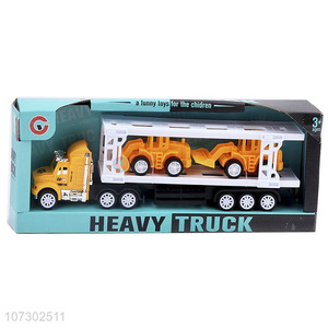 Super Quality Plastic Inertia Heavy Trailer Truck Toys Set Kids Funny Toys