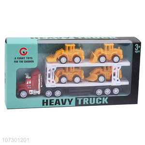 New Products Kids Toy Car Inertia Heavy Trailer Trucks Toys Set