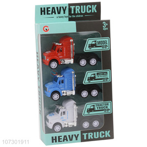 Latest Style Boys Toy Set Inertial Heavy Trailer Truck Friction Truck Toys Set