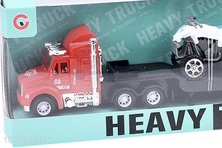 Latest Style Inertial Heavy Trailer Truck Friction Truck Toys Set