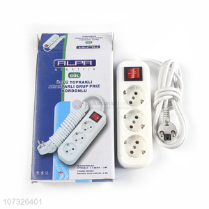 China supplier power strip extension cables socket power socket with switch