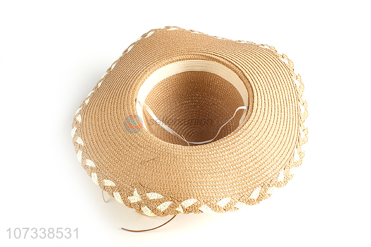 Most Fashion Ladies Summer Straw Sun Hat Wide Brim Straw Hat Beach Hat