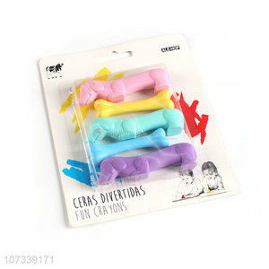 Cartoon Animal Shape Coloured Crayon Set For Children