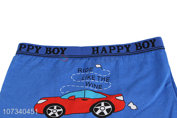 Best Sale Cartoon Car Pattern Boys Boxer Shorts