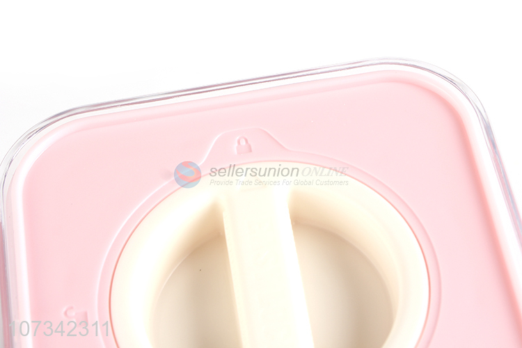 Fashion Style 600ml Square Sealed Jar Household Food Storage Jar