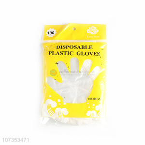Good quality 100pcs disposable plastic gloves kitchen food gloves for restaurant