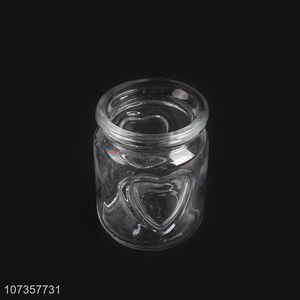 China manufacturer aesthetic clear glass candy jar for decoration