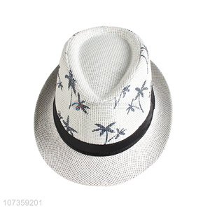 High Quality Straw Fedora Hat Breathable Sun Hat