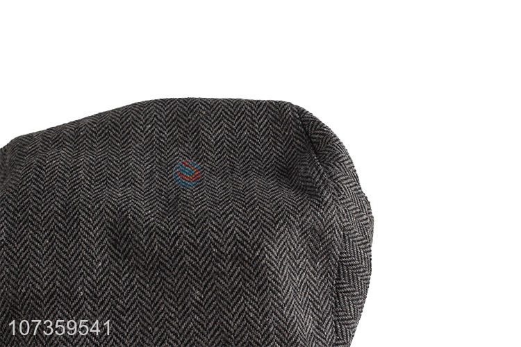 Good Quality Canvas Peaked Cap Winter Warm Hat