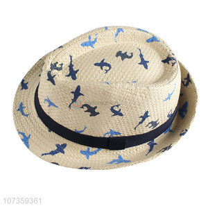 Best Selling Fish Pattern Fedora Hat Fashion Sun Hat