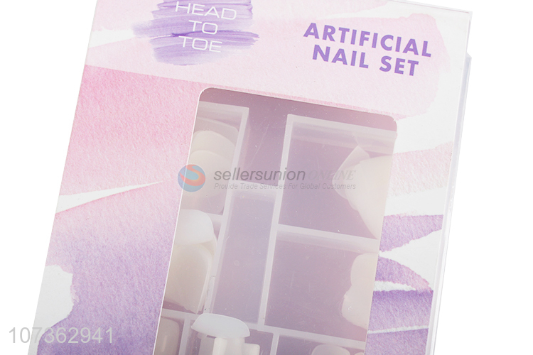 Competitive Price 100 Pieces Quick And Easy To Apply Artificial Nails Set