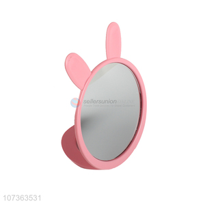 Top Selling Cartoon Rabbit Ears Makeup Mirror Desktop Single-Sided Mirror