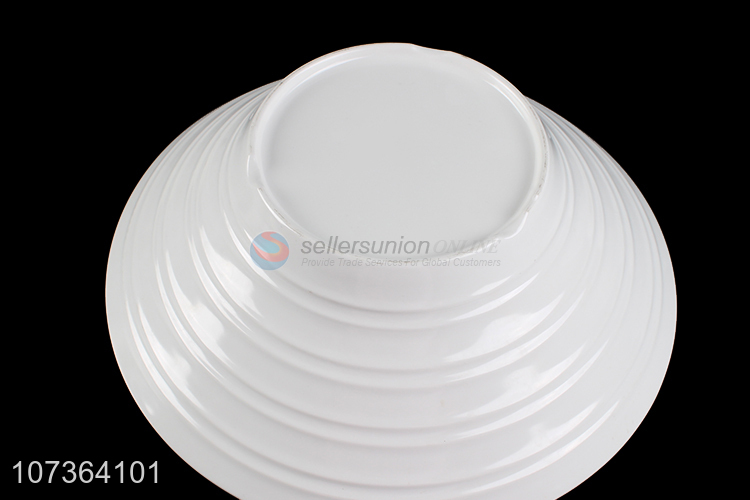 High Quality Round Shallow Bowl Fashion Melamine Bowl