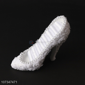 Wholesale white high heel shoe jewelry ring display holder