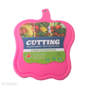 New design household rose pink plastic cutting board