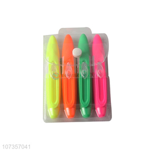 Online wholesale 4 pieces fluorescent pens highlighter  markers