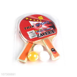 New Product Table Tennis Racket Set 3 Pingpong Balls 2 Rackets