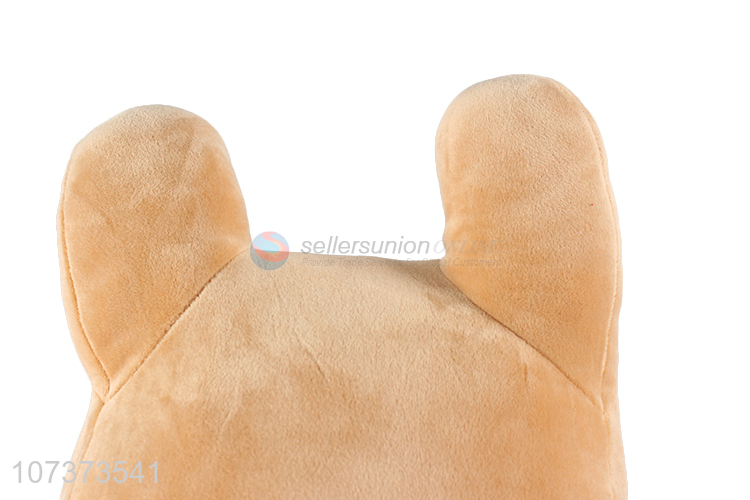 Most popular cute soft cartoon bear shape throw pillow for sofa