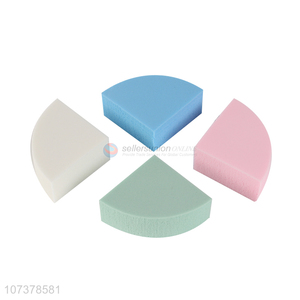 Factory direct sale fanshaped women cosmetic powder puff makeup sponge