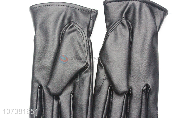 Bottom Price Fashion Women Washed Leather Gloves Lady Gloves