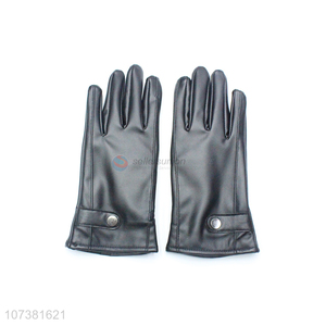 Competitive Price Winter Women Washed Leather Gloves Outdoor Warm Gloves